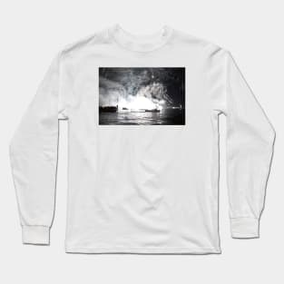 Fireworks B-W Zurich Lake Long Sleeve T-Shirt